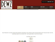 Tablet Screenshot of dineatdewz.com